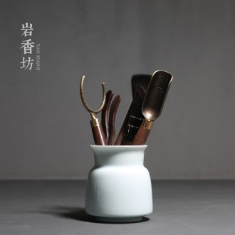 YanXiang lane shadow celadon contracted kung fu tea six gentleman ceramic solid wood ChaGa tea tea accessories