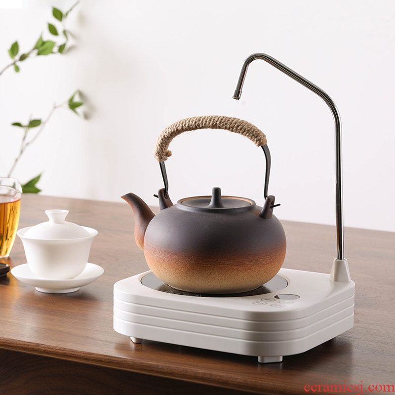 Household electrical TaoLu fire ceramic coarse pottery tea kettle boiling kettle girder pot of tea stove suit with water