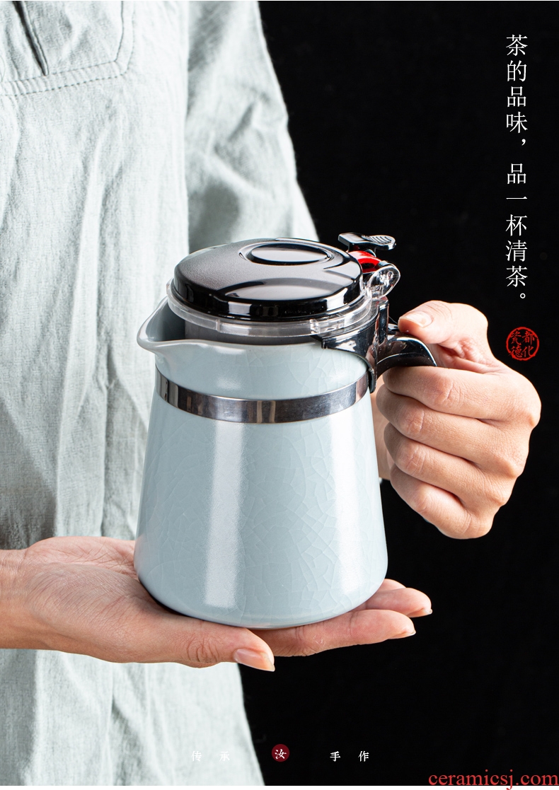 Your up and elegant glass teapot teacup ceramic teapot tea separation tank filter tea to the home office