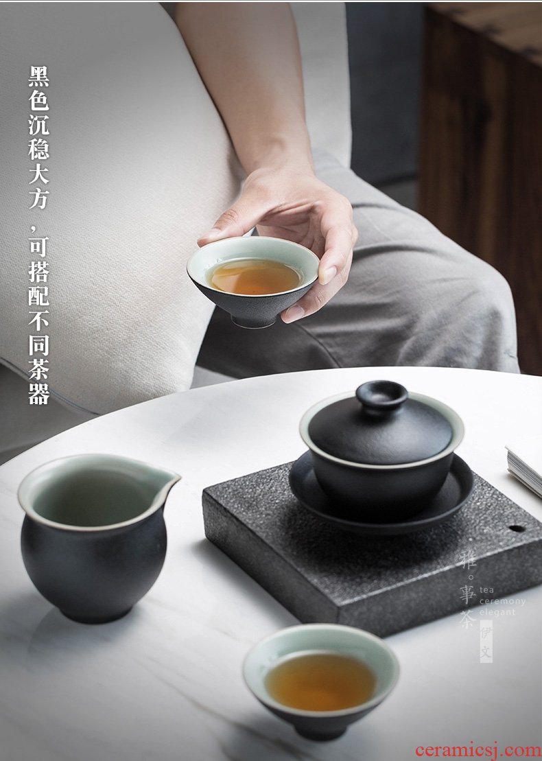 Evan ceramic cup tea cup kung fu tea tea service master cup sample tea cup, small single CPU tao hat to CPU