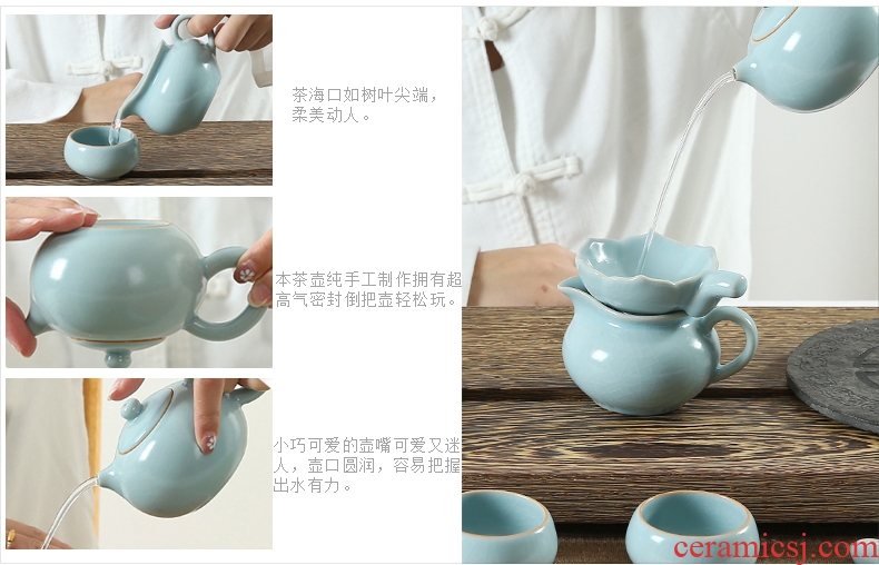 A friend is A complete set of wenge kung fu tea tray ceramic tea set suit contracted solid wood tea tray table elder brother your up tea tea