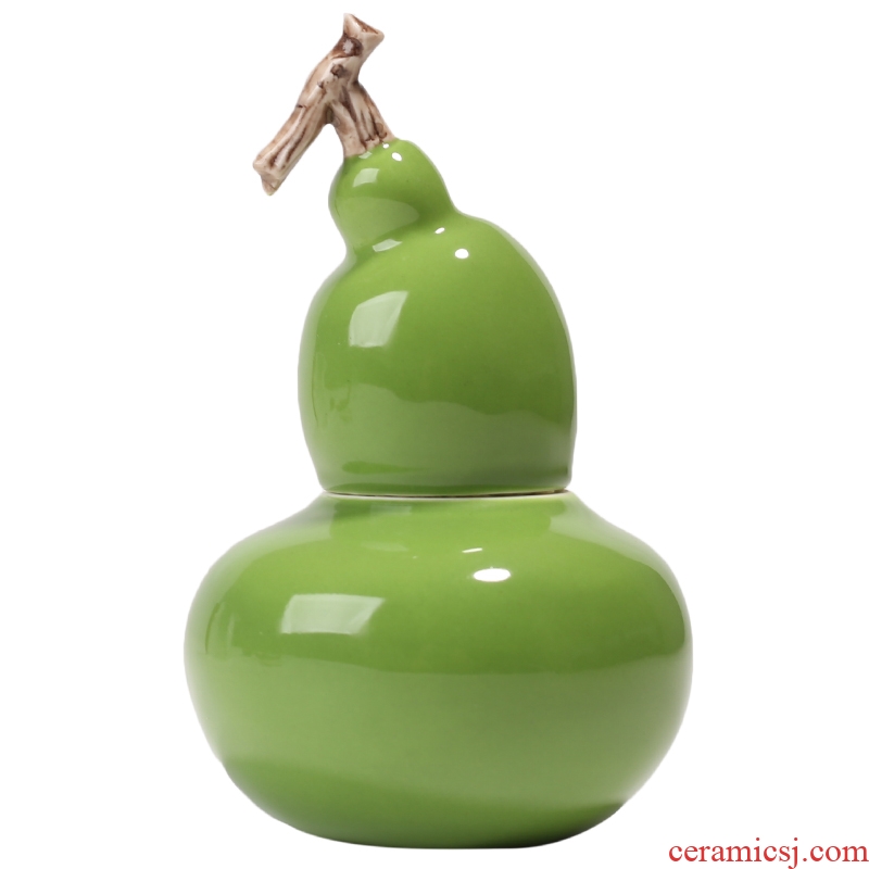 YanXiang fang gourd small pure and fresh and lovely small ornament ceramic caddy fixings small seal POTS
