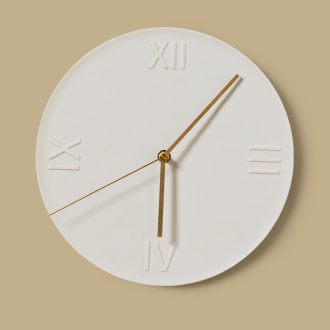 Nordic I and contracted, quiet sitting room wall clock creative ceramic move style bedroom atmosphere, digital art clocks