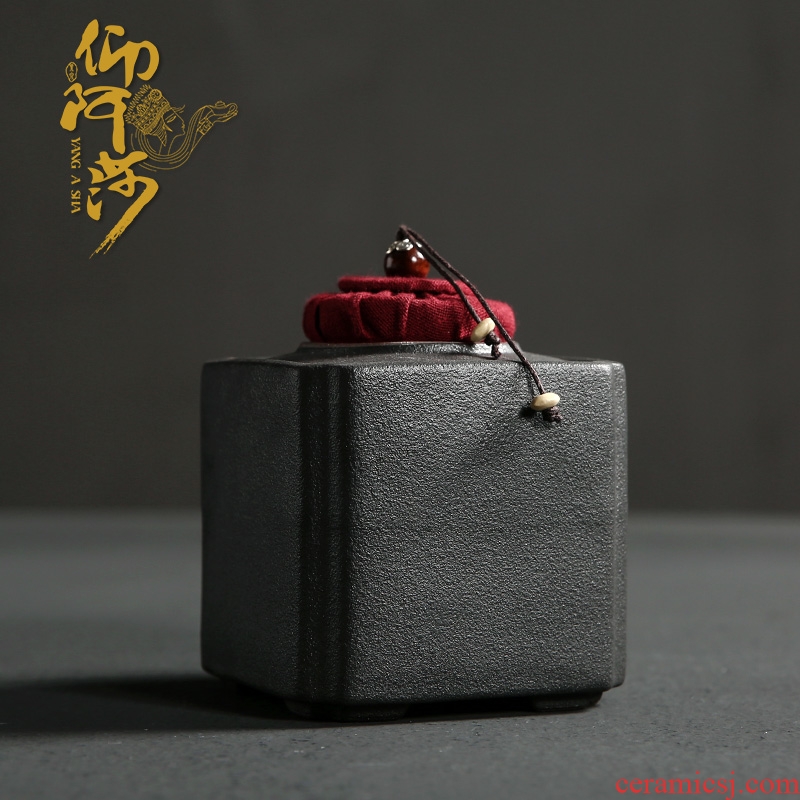 Shadow enjoy coarse some ceramic porcelain tea pot receives a portable travel seal pot pu 'er tea storage warehouse packing box YAS