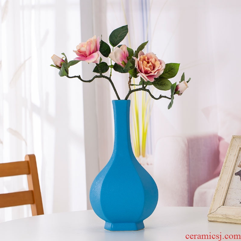 Northern wind ceramic vase home sitting room adornment dry flower vase decoration table, TV ark, creative furnishing articles