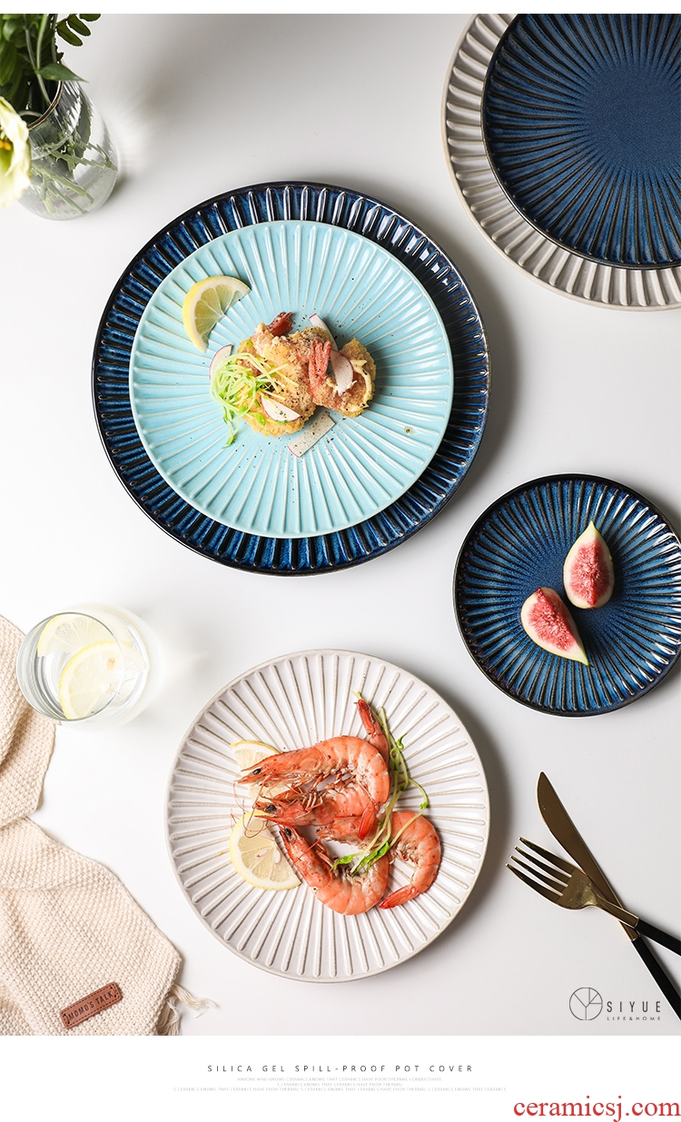 Jade light Japanese - style tableware ceramics up plate of fruit salad platter steak dinner plate pasta dish the breakfast table