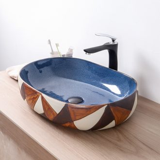 Europe type restoring ancient ways of ceramic art stage basin sink oval face basin sink toilet lavatory basin