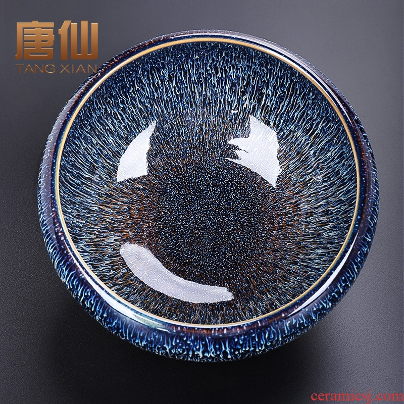 Tang Xian up tea wash basin of high - capacity ceramic cups household washing water jar tea vessels of zero with wash cup