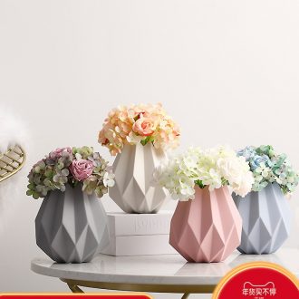 I and contracted vase furnishing articles furnishing articles sitting room small flower arranging fresh floral table simulation flowers, decorative porcelain vase