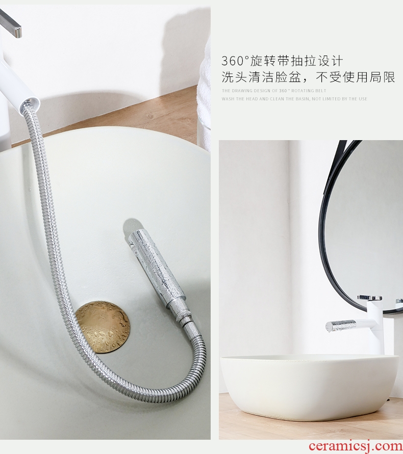 Square ceramic toilet lavabo matte enrolled the lavatory basin of northern Europe on household art basin water basin basin