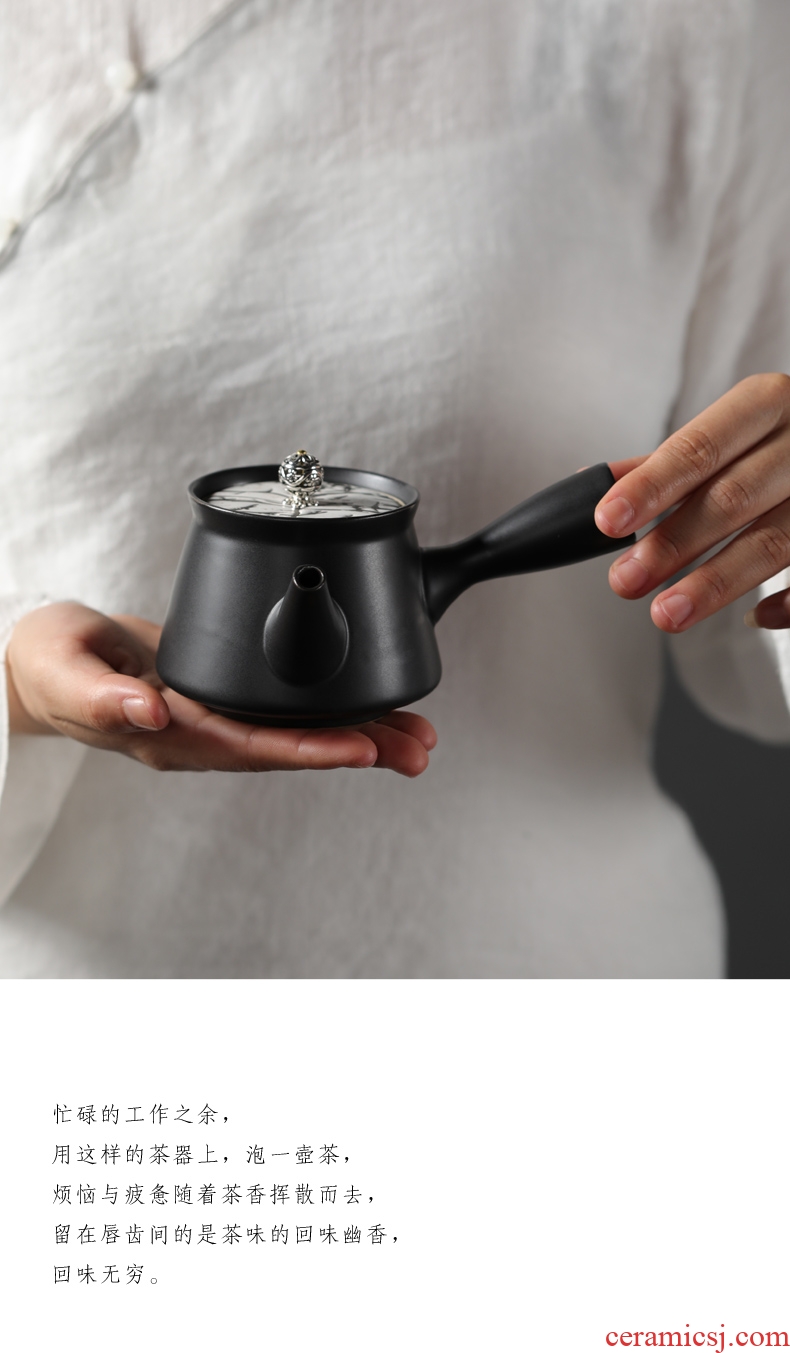 Are good source of manual lateral coarse pottery teapot ceramic tea set filter pot of kung fu tea pot teapot household items