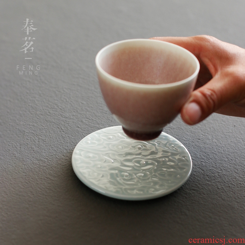 Serve tea ceramic cups cup mat tea cup teapot insulation pad Japanese zen kung fu tea tea accessories