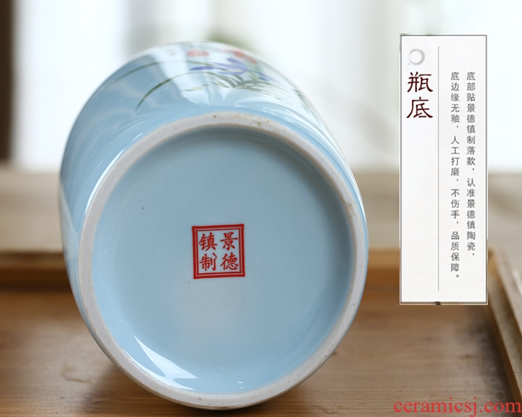 Xin MAO jingdezhen ceramic bottle 1 kg pack home wine pot seal shadow blue glaze empty wine bottles of wine jar