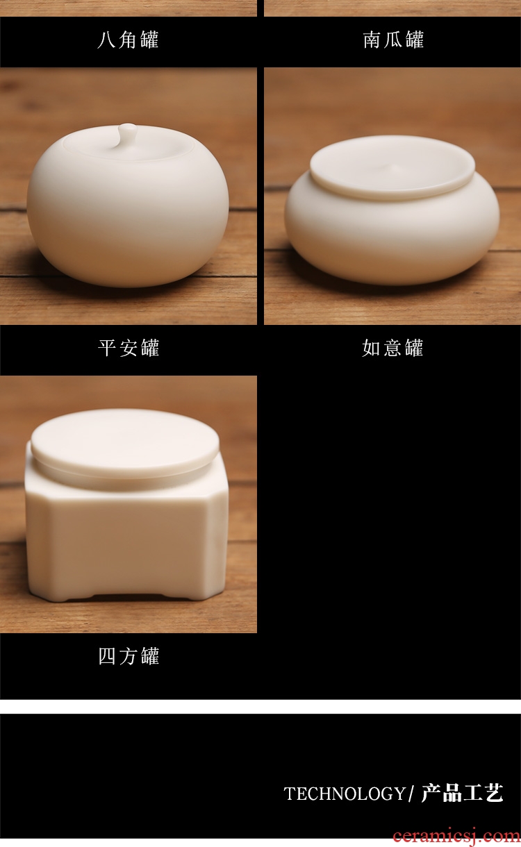 The Product porcelain sink caddy fixings white porcelain ceramic seal tank storage POTS store receives small household wake tea urn suet jade porcelain