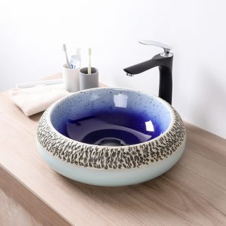 The stage basin sink single household lavatory ceramic art basin bathroom balcony Chinese style of The basin that wash a face