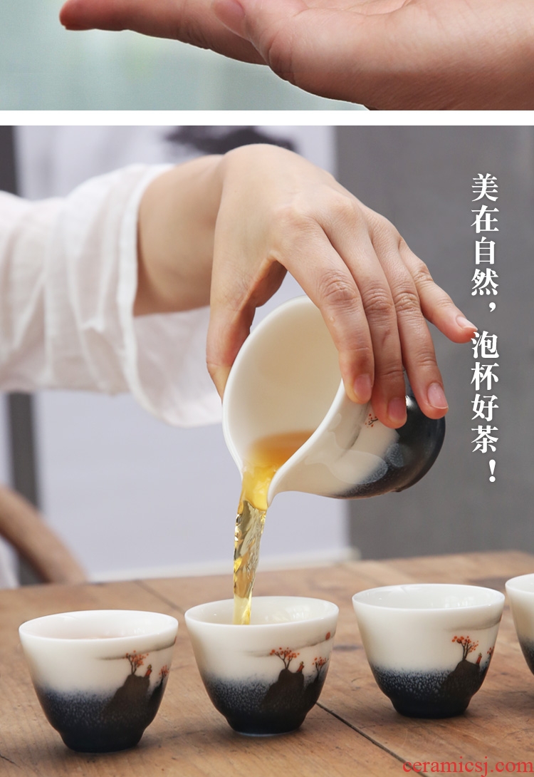 The Product porcelain collect jade kilns changes white porcelain bearing fair keller of tea sea kung fu tea tea tea ware ceramics fittings