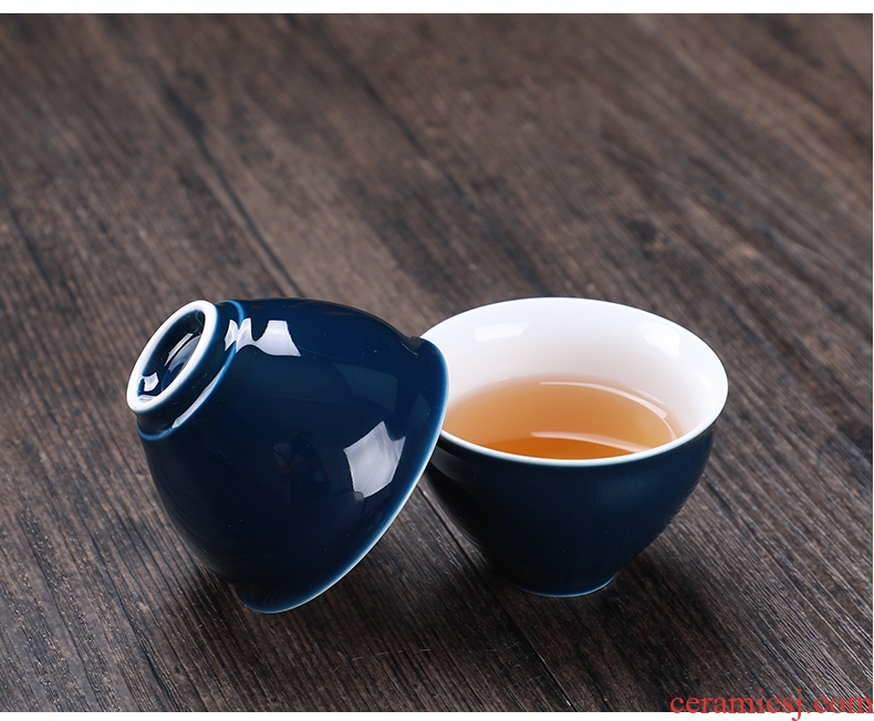 The Six sample tea cup ceramic tea cup kung fu tea set small tea cups a single CPU master cup home