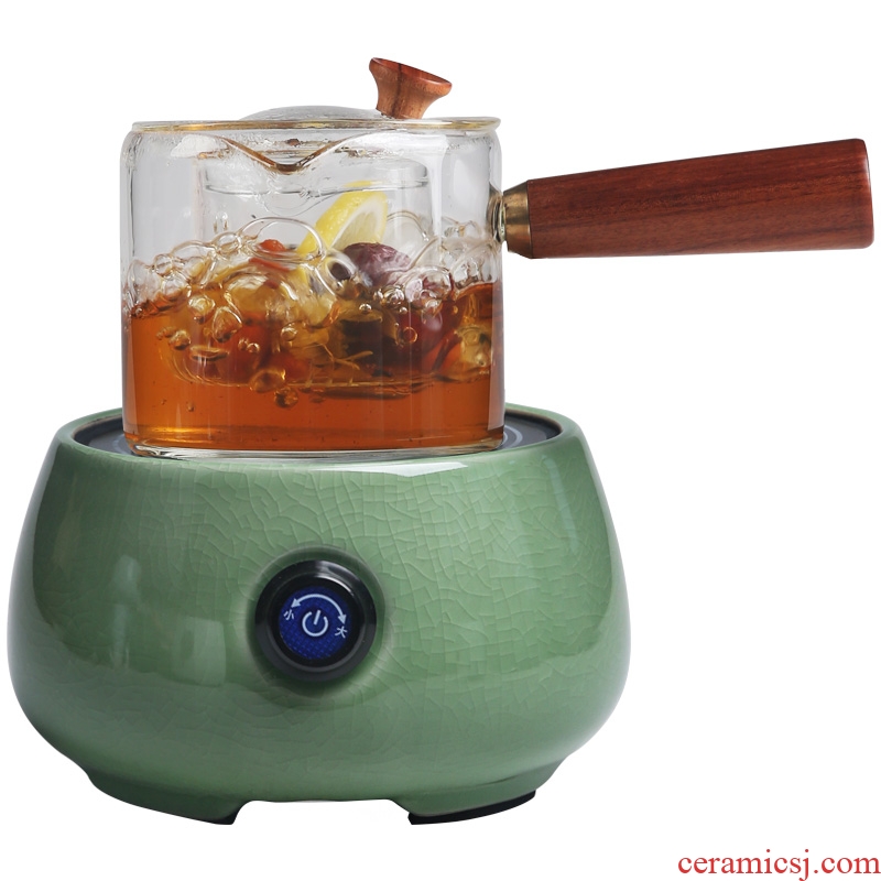 High temperature resistant glass cooked this mini electric TaoLu ceramic teapot elder brother up with household steaming kettle pu 'er tea tea stove