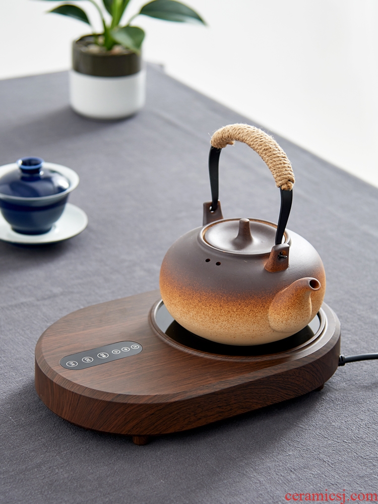 Ceramic girder kettle kung fu tea set heat electric teapot TaoLu coarse pottery TaoLu tea stove cooking pot electricity