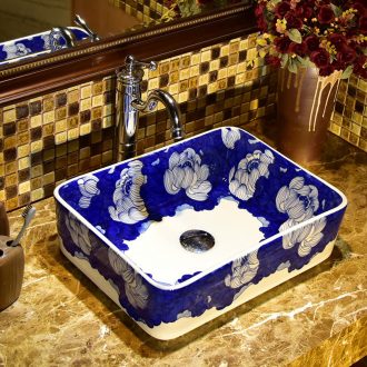 Ceramic stage basin to the home of the basin that wash a face to wash toilet lavabo art square basin is I and contracted