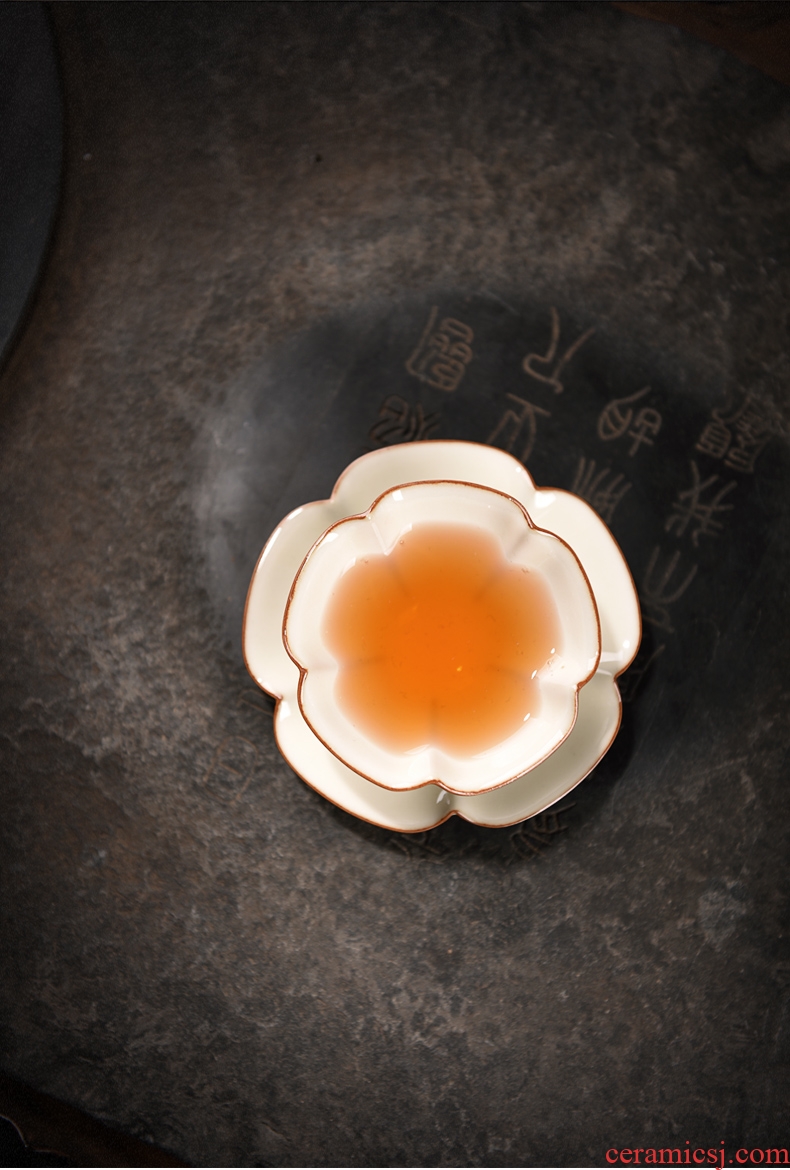 Longquan celadon tire iron craft master cup single cup cup ceramic bowl lamp that kung fu tea set sample tea cup small cups