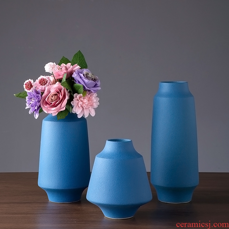 Ceramic vase Nordic MianRuan table decorations TV ark, dry flower arranging flowers is the sitting room porch place between example
