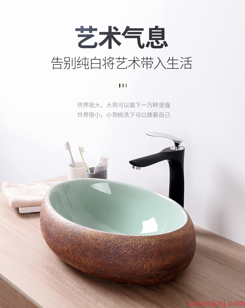Its oval restoring ancient ways on the ceramic basin sink basin sinks hotel balcony small toilet stage basin