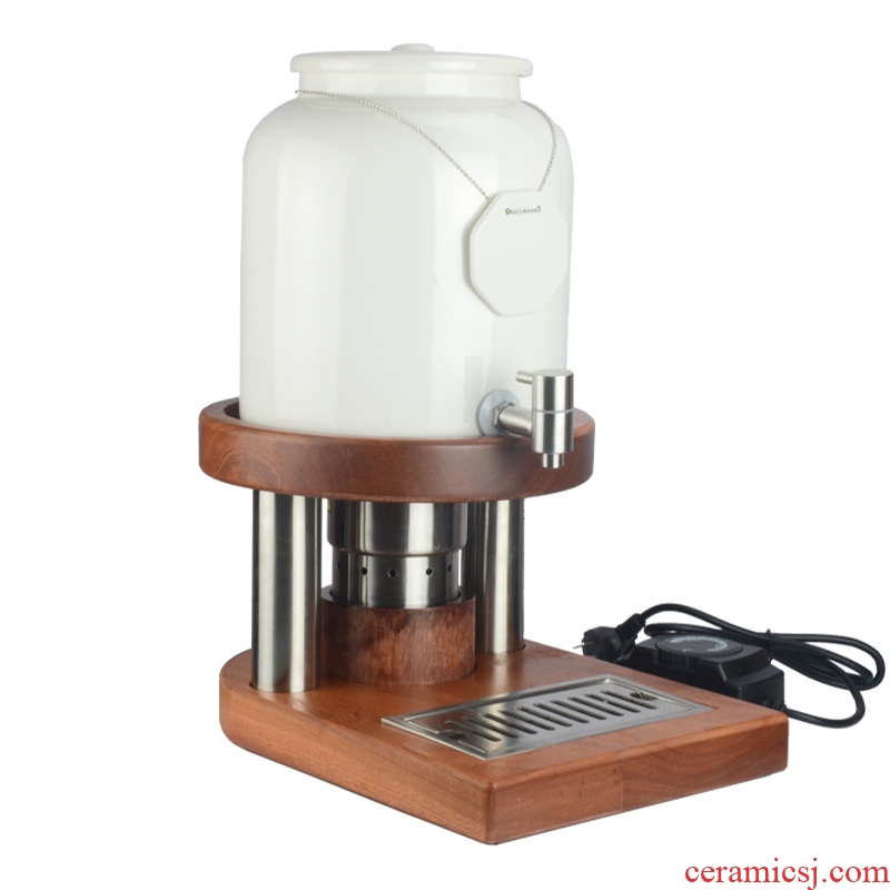 New 10 litres of ceramic and milk pot electric heated and cooled the two wood coffee juice ultimately responds those large capacity