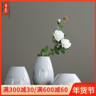 Jingdezhen vase furnishing articles of new Chinese style ceramic porch home sitting room adornment Nordic table dry flowers in the vase