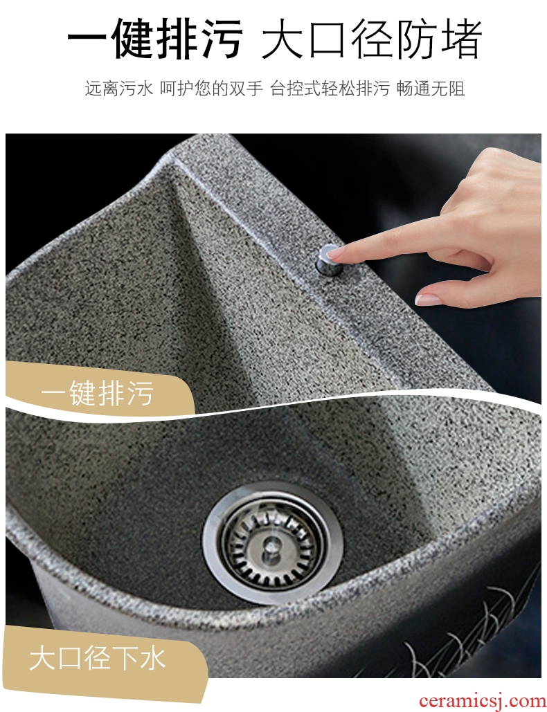 Ling yu, grind arenaceous household ceramics art mop pool mop pool trough pool is suing balcony toilet mop mop pool