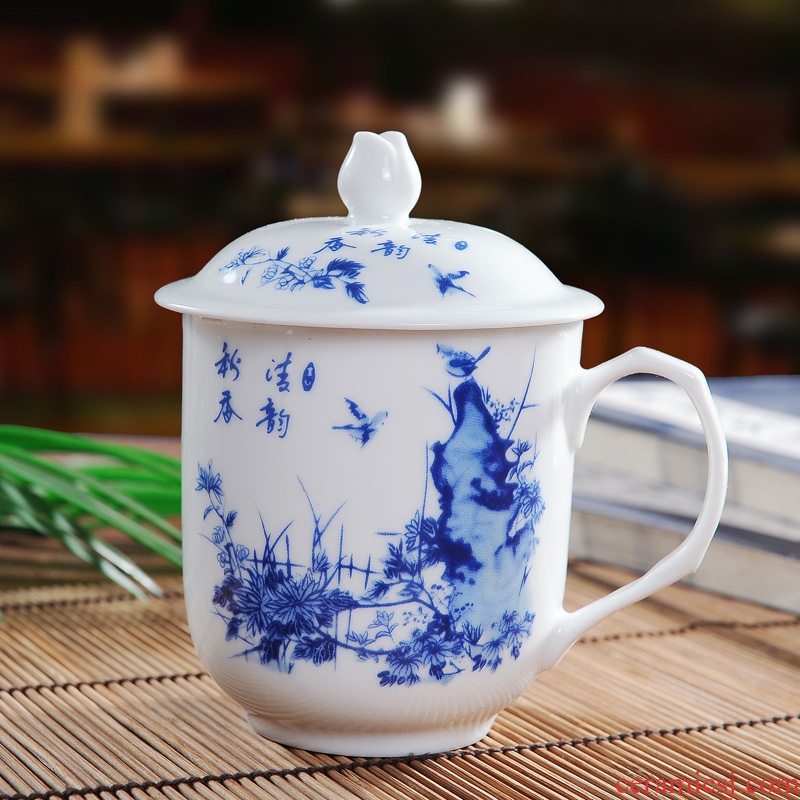 The New product of jingdezhen ceramic cups office cup cup with personal cup with cover glass cup and meeting