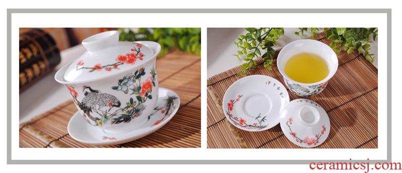 Xin MAO jingdezhen ceramic tea set ipads China tureen tea cup World cup personal tea bowl