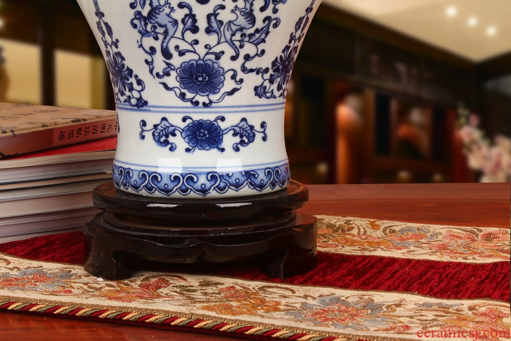 Jingdezhen ceramics manual its porcelain bottle wrapped vase life of Chinese style household word tail vase furnishing articles