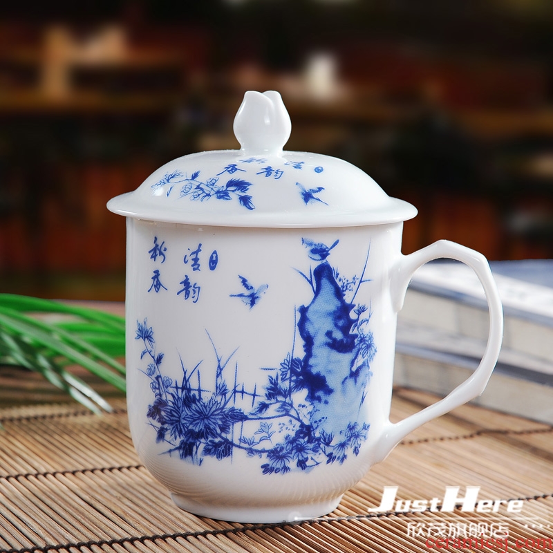 The New product of jingdezhen ceramic cups office cup cup with personal cup with cover glass cup and meeting