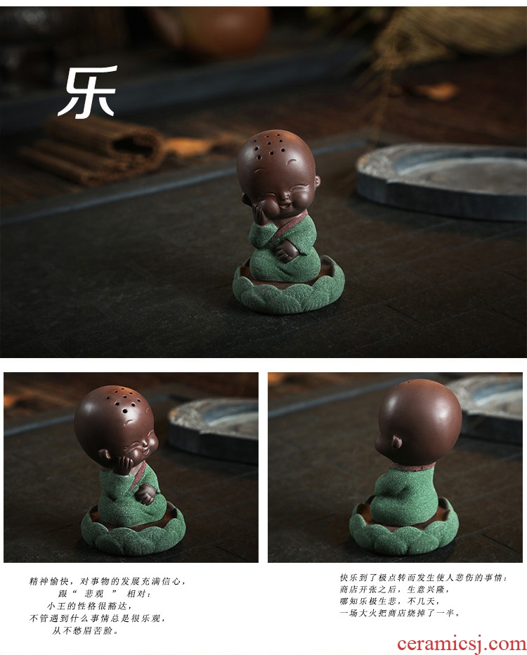 The Product color porcelain sink sand clay young monk tea ceramic that occupy the home furnishing articles chan tea spoil the joys and sorrows