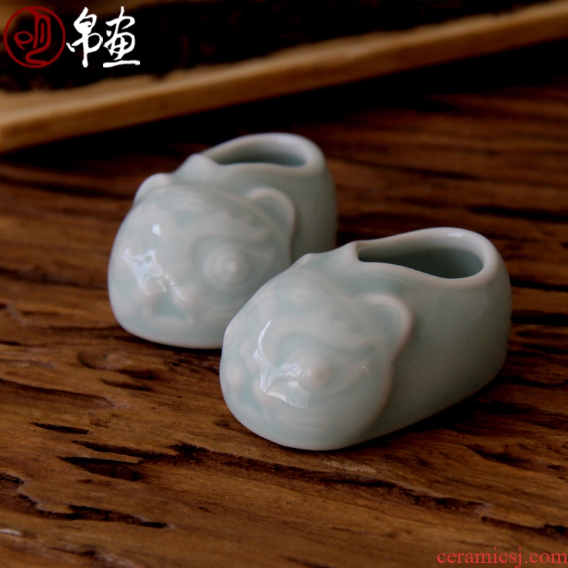 Porch is the key to the receive furnishing articles little ins creative express it in the desktop teahouse jingdezhen ceramic celadon car decoration