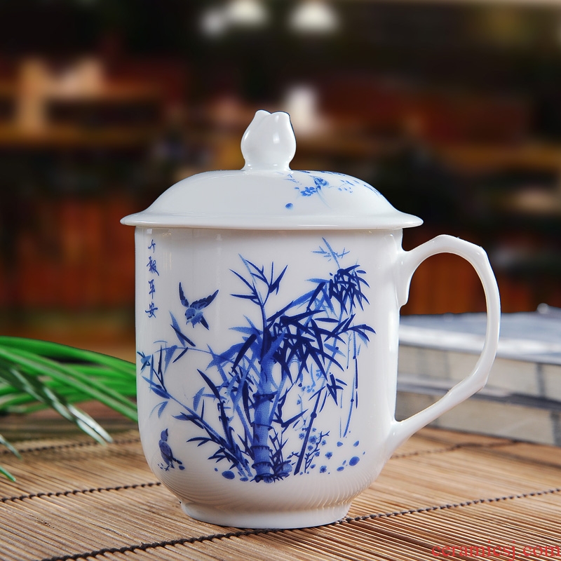 The New product of jingdezhen ceramic cups office cup cup with personal cup with cover glass cup and meeting