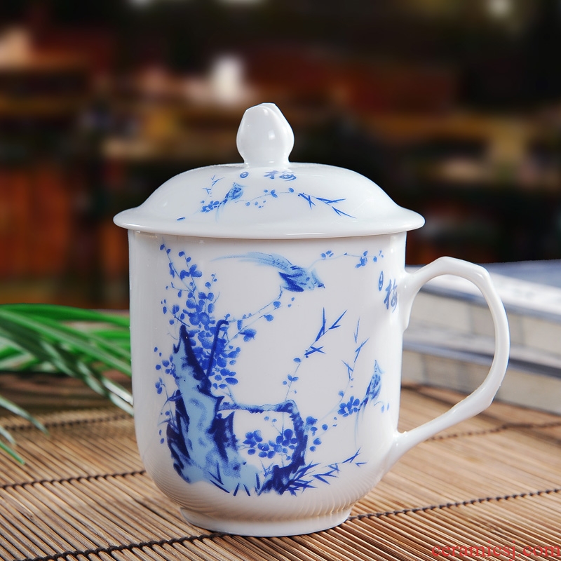 The New product of jingdezhen ceramic cups office cup cup with personal cup with cover glass cup and meeting