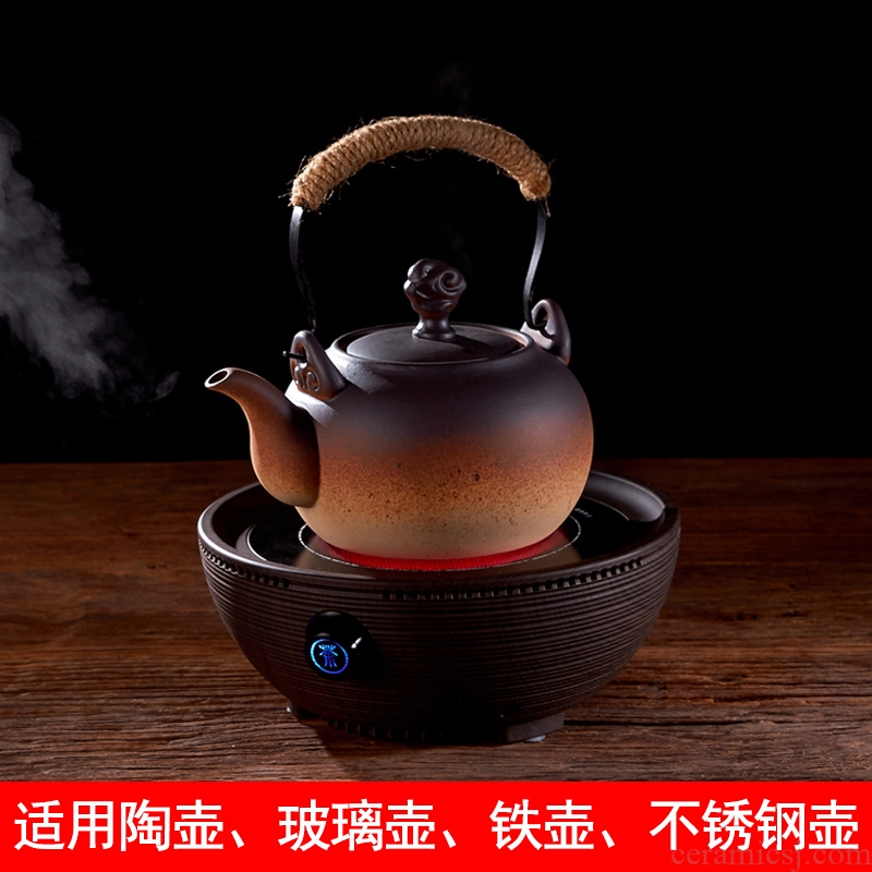Household ceramic kung fu tea kettle pot clay POTS small electric TaoLu boiled tea, the tea stove small mini.mute