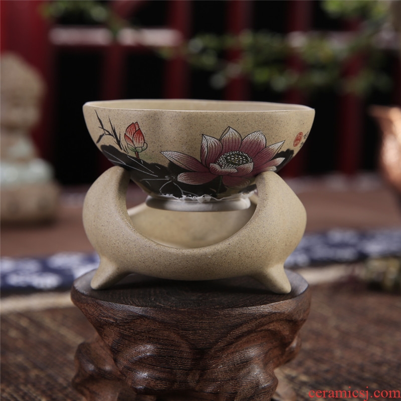 Kung fu tea accessories coarse pottery) tea tea every ceramic tea filter filter lies between tealeaf tea good restoring ancient ways