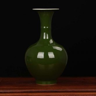 Jingdezhen porcelain factory founding color glaze ceramics factory goods, green glaze vase modern Chinese style household decoration furnishing articles