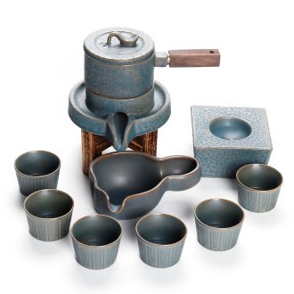 Fit Qin Yi semi automatic restoring ancient ways kung fu tea set fortunes against the hot lazy ceramics blunt tea