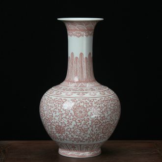 Jingdezhen ceramic vases, antique hand - made the design youligong tangled branches in the Ming and the qing dynasties classical household handicraft furnishing articles