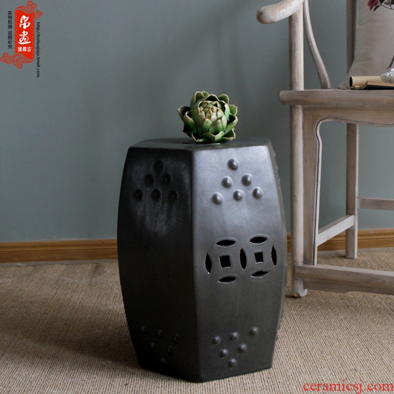 Drum who ceramic stools decorative porcelain pier cold pier of new Chinese style originality sit toilet who sitting room between example porcelain who