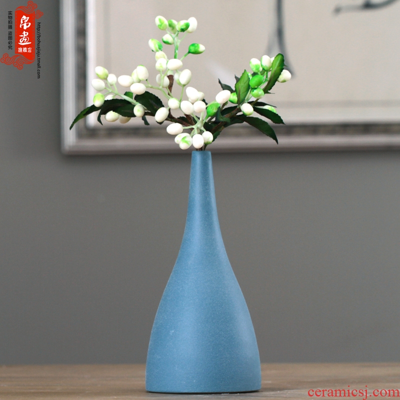 Jingdezhen ceramic vase household adornment European - style dried flower creative living room wine table flower arranging flowers, furnishing articles