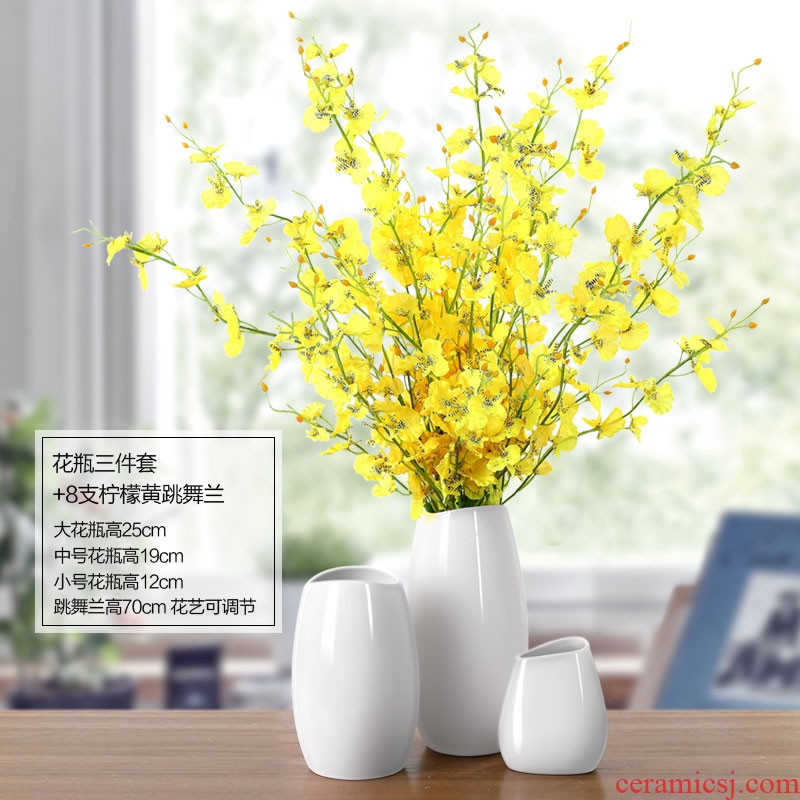 Creative I and contracted fashion home decoration decoration furnishing articles landing simulation ceramics vases, flower implement sitting room