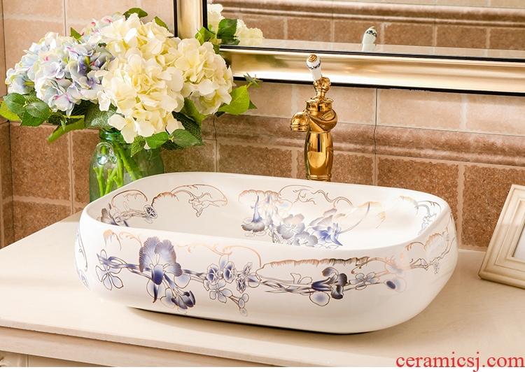 On the ceramic basin oval restoring ancient ways is the sink basin large square sink archaize basin sinks