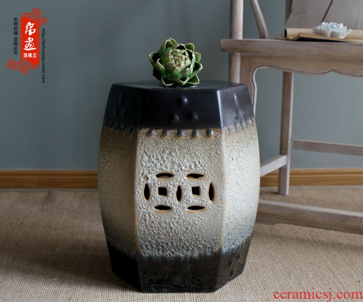 Drum who ceramic stools decorative porcelain pier cold pier of new Chinese style originality sit toilet who sitting room between example porcelain who