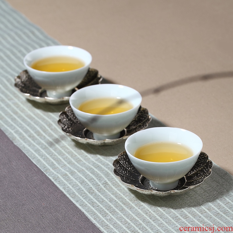 Ultimately responds to shadow celadon jingdezhen ceramic cups sample tea cup kunfu tea cup a single master cup small single cup bowl