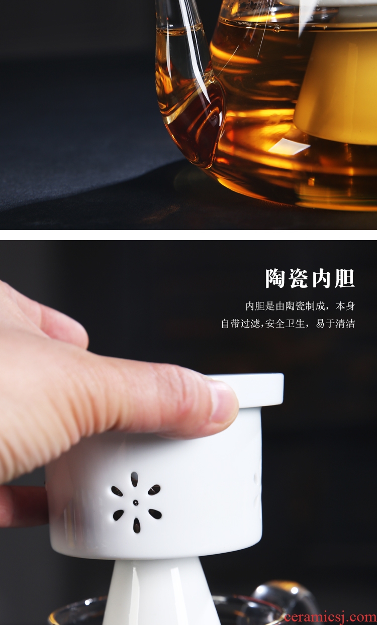 The Product health POTS, glass porcelain remit steamed steaming ceramic teapot tea, black tea pu - erh tea electric TaoLu cooking pot